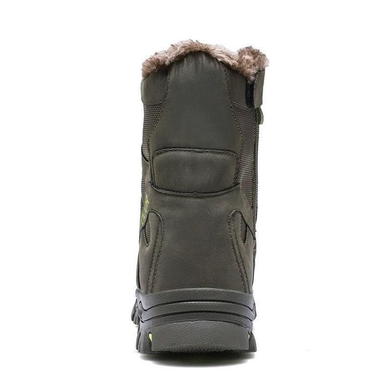 Mens Outdoor Sports Hiking Boots Wear Resisting Work Shoes Footwear Mountain Sport Mid-Cut Black Hiking Boots Outdoor Mountaineering Outdoor Winter Shoes Stevvex