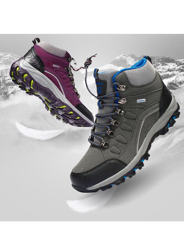Men's Women's New Outdoor Climbing Hiking Sports Shoes Comfortable Breathable Wear-Resistant Men's Soft Casual Shoes Outdoor Walking Lace Up Anti-Slip Comfortable Ankle Booties Stevvex