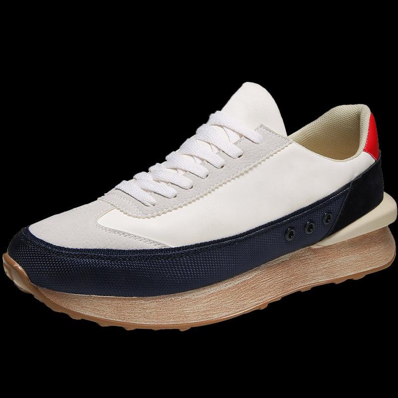 Men's Fashion Thick-Soled Sports Shoes Outdoor Non-Slip Breathable Casual Comfortable Sneakers Walking Slip-On Running Sneakers Lightweight Breathable Mesh Soft Sole Stevvex