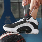 Men's Casual Breathable Comfortable Cushioned Soft Professional Sports Basketball Shoes Outdoor Street Sports Shoes Lightning Professional Anti Slip Sports Shoes For Running Walking Stevvex