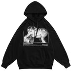 Hoodies Men Scary Skeleton Bone Print Plus Velvet Pullover Couple Oversize Gothic Diablo Style Punk Harajuku Streetwear Lootquake LLC