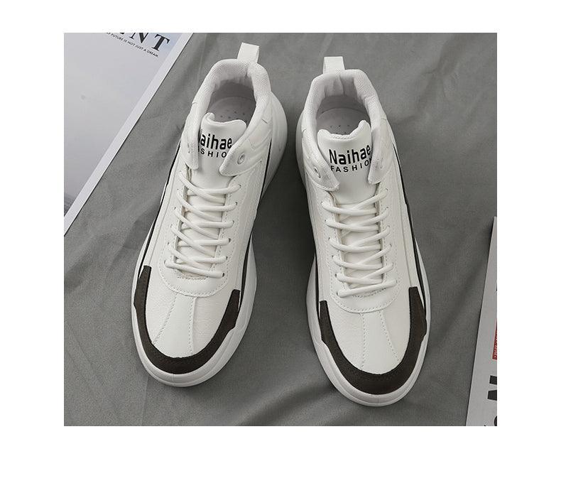 Mens Casual Shoes Leather Sneakers High Quality Comfortable Boots Outdoor Light Walking Footwear Mens Fashion Sneakers Breathable Comfort Walking Sport Mens Sneakers Stevvex