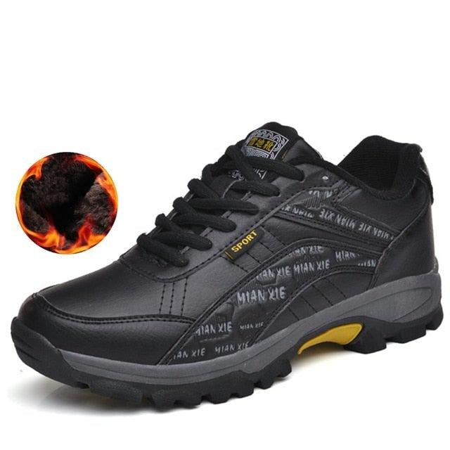 Winter Boots Casual Warm Cotton Shoes Mens Outdoor Non-Slip High Quality Snow Boots Sport Winter Snow Boot Anti-Slip Fully Fur Casual Shoes Stevvex