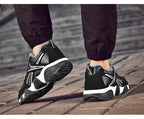 Winter Leather Sneakers Keep Warm Waterproof Mans Sneakers Work Casual Shoes Mens Autumn Anti-slip Leather Lace Up Lightweight Soft Modern Comfortable Classic Walking Sneakers Stevvex