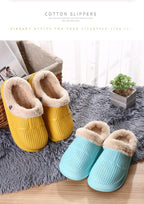 Winter Women's Slippers Warm Clogs Sandals Waterproof Slippers For Women Waterproof Slippers Fur Lined Clogs Winter Garden Shoes Warm House Family Women Shoes Stevvex