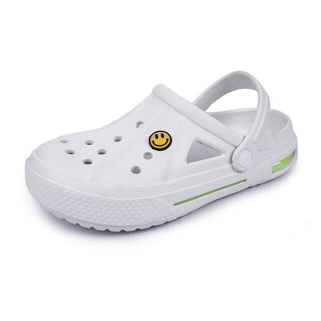 Women Sandals Summer Hole Shoes Rubber Clogs Garden Shoes Black Beach Flat Sandals Garden Shoes Sandals Lightweight Slip On Classic Adjustable Outdoor Walking Clogs Stevvex