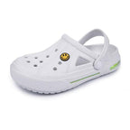 Women Sandals Summer Hole Shoes Rubber Clogs Garden Shoes Black Beach Flat Sandals Garden Shoes Sandals Lightweight Slip On Classic Adjustable Outdoor Walking Clogs Stevvex