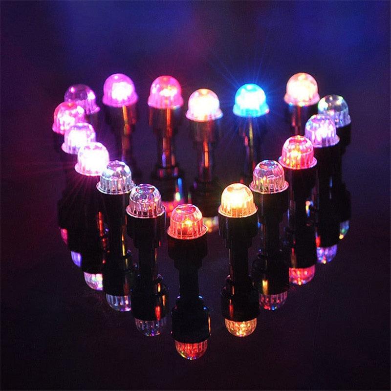 1PCS Bicycle Light Wheel Spoke Light LED Tire Valve Stem Caps Lights Waterproof Neon Light Car Cycling Bike Tyre Spoke Flash Lights Waterproof Valve Stems Caps Accessories For Men Women Stevvex