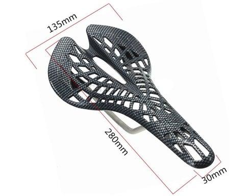 Lightweight Bicycle Front Seat Mat Bike Saddle Bicycle Seat Cushion Pad Breathable Soft Spider Web Saddle Cycling Bicycle Hollow Seat Saddle Comfy Ultra Light Mountain Bike Road Bicycle Saddle Stevvex