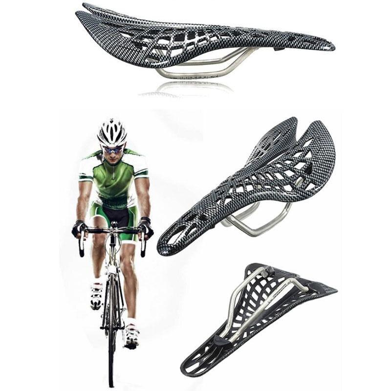 Lightweight Bicycle Front Seat Mat Bike Saddle Bicycle Seat Cushion Pad Breathable Soft Spider Web Saddle Cycling Bicycle Hollow Seat Saddle Comfy Ultra Light Mountain Bike Road Bicycle Saddle Stevvex