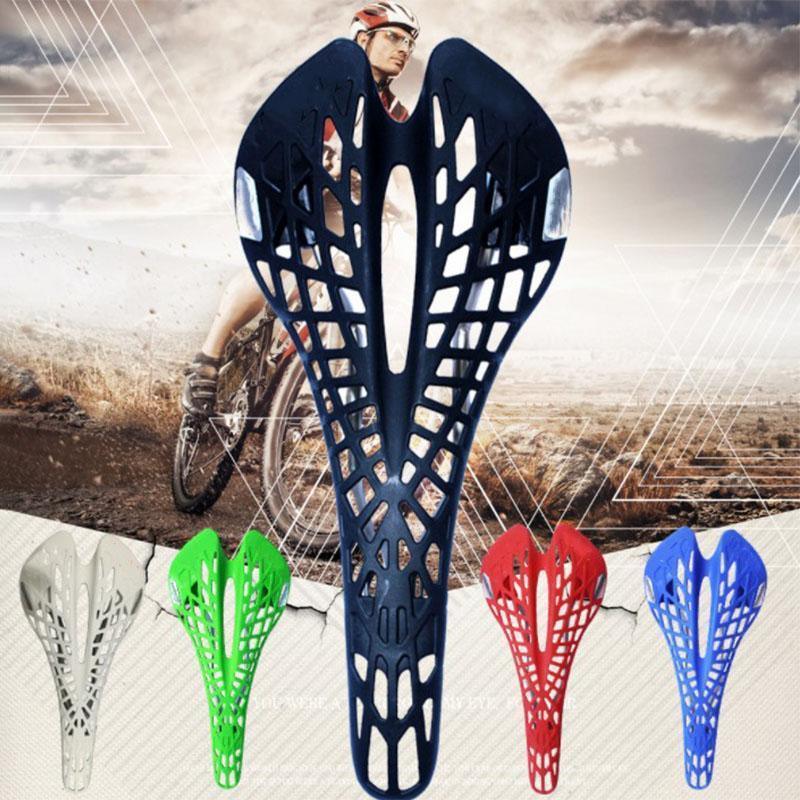 Lightweight Bicycle Front Seat Mat Bike Saddle Bicycle Seat Cushion Pad Breathable Soft Spider Web Saddle Cycling Bicycle Hollow Seat Saddle Comfy Ultra Light Mountain Bike Road Bicycle Saddle Stevvex