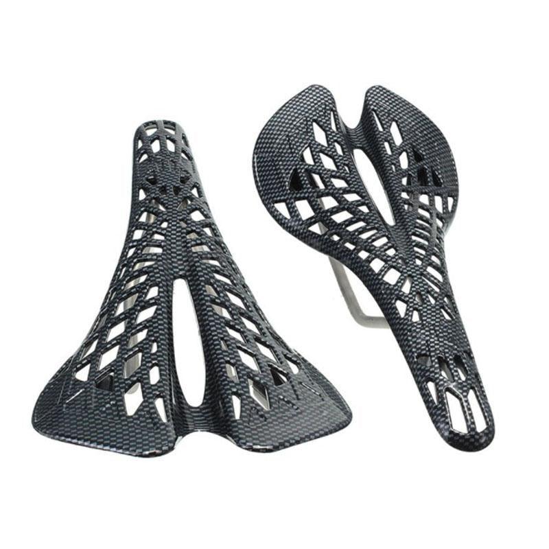 Lightweight Bicycle Front Seat Mat Bike Saddle Bicycle Seat Cushion Pad Breathable Soft Spider Web Saddle Cycling Bicycle Hollow Seat Saddle Comfy Ultra Light Mountain Bike Road Bicycle Saddle Stevvex
