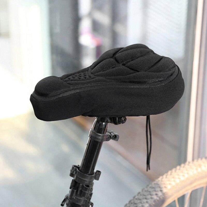 Comfortable Mountain Bike 3D Saddle Cover Thick Breathable Ultra Soft Bicycle Saddles Silicone Sponge Bike Seat Cushion Bicycle Exercise Bike Seat Pad Comfort Road Bicycle Seat Covers Spin Bike Cycling Seat Cushions Indoor Outdoor Saddle For Men Stevvex