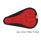 Comfortable Mountain Bike 3D Saddle Cover Thick Breathable Ultra Soft Bicycle Saddles Silicone Sponge Bike Seat Cushion Bicycle Exercise Bike Seat Pad Comfort Road Bicycle Seat Covers Spin Bike Cycling Seat Cushions Indoor Outdoor Saddle For Men Stevvex
