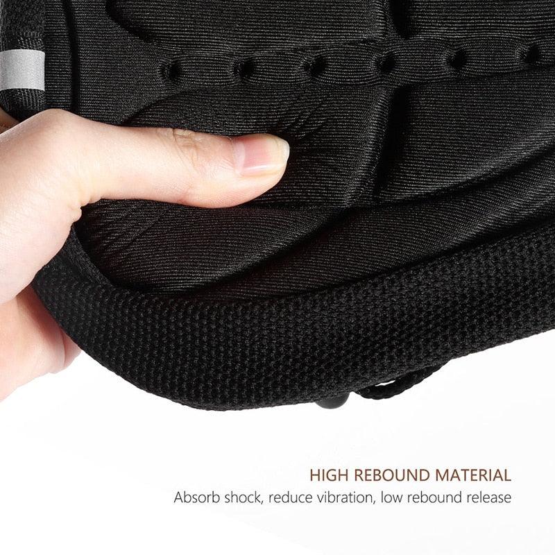 Comfortable Mountain Bike 3D Saddle Cover Thick Breathable Ultra Soft Bicycle Saddles Silicone Sponge Bike Seat Cushion Bicycle Exercise Bike Seat Pad Comfort Road Bicycle Seat Covers Spin Bike Cycling Seat Cushions Indoor Outdoor Saddle For Men Stevvex