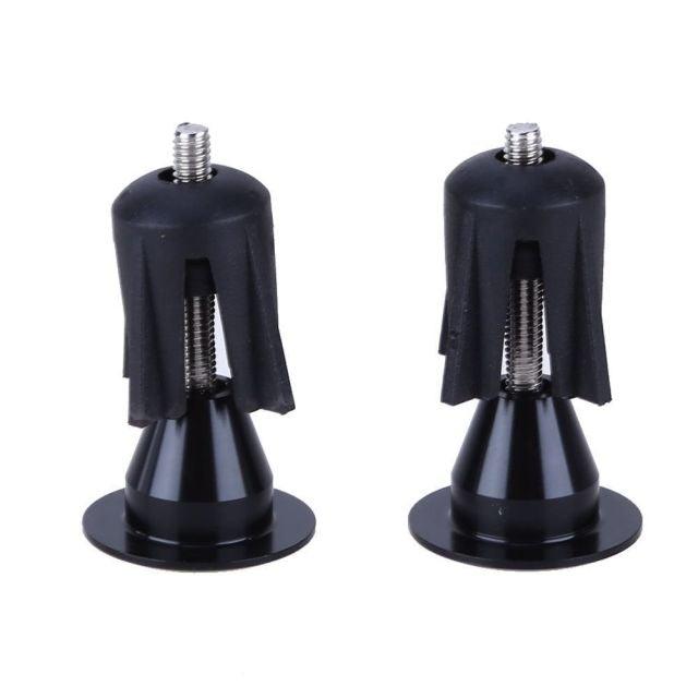 Bicycle Handlebar Rubber Grip End Cap Aluminium Alloy Lock Mountain Bike Handle Bar Grip Anti-Slip Bicycle Skid-Proof Grips Handlebar Cover Widen Holding Surface Unti-Skid Bike Grips Shockproof Handlebar Cover Ergonomic Design Stevvex