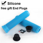 Silicone Bicycle Grips Road Bike Handlebar Grip With Rubber Handle Bar End Plug Bicycle Silicone Foam Grips Memory Foam Technology And Ergonomic Design Anti-Slip Shockproof And Weather Resistant Bicycle Handles Stevvex