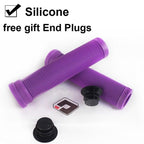 Silicone Bicycle Grips Road Bike Handlebar Grip With Rubber Handle Bar End Plug Bicycle Silicone Foam Grips Memory Foam Technology And Ergonomic Design Anti-Slip Shockproof And Weather Resistant Bicycle Handles Stevvex
