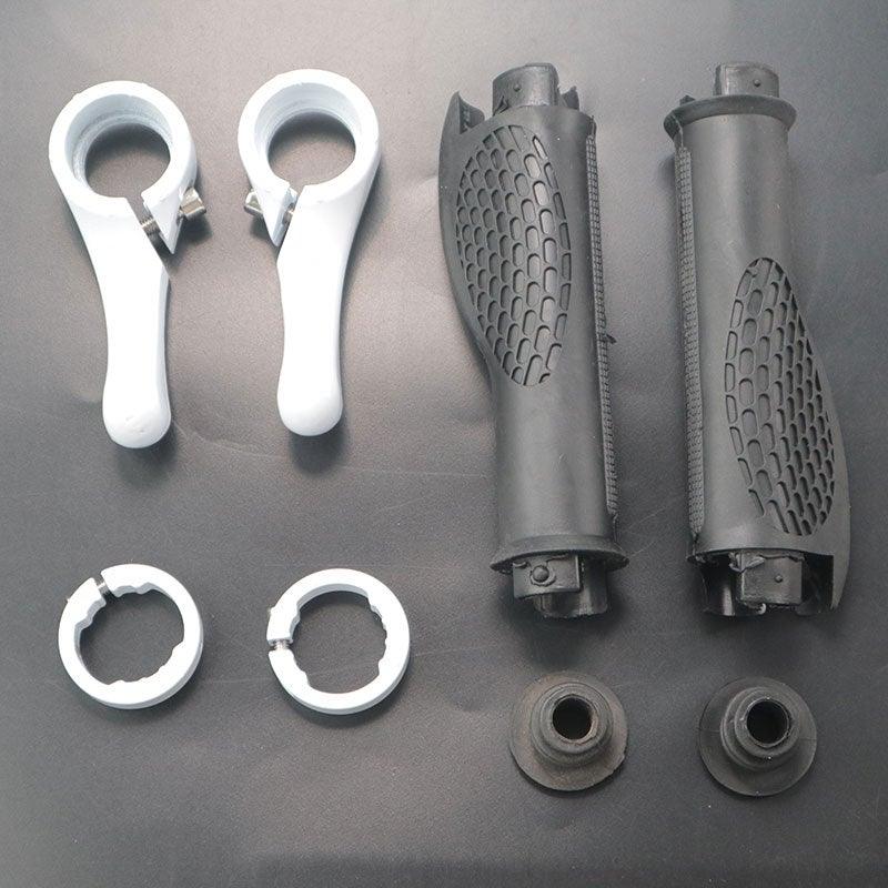 Bicycle Handlebar Rubber Grip End Cap Aluminium Alloy Lock Mountain Bike Handle Bar Grip Anti-Slip Bicycle Skid-Proof Grips Handlebar Cover Widen Holding Surface Unti-Skid Bike Grips Shockproof Handlebar Cover Ergonomic Design Stevvex