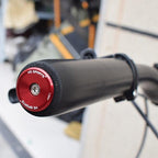 Mini Lightweight Lock Mountain Bicycle Grip Handlebar End Cap Handle Bar Grips End Plugs Mountain Bike Road Bicycle One Pair Bike Handlebar End Plugs Aluminum Alloy Expansion Handlebar Grips Cap Stevvex
