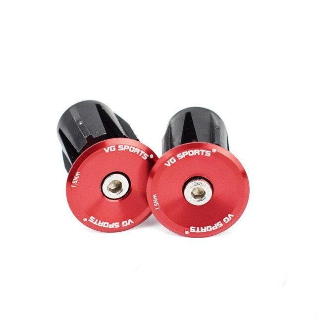 Mini Lightweight Lock Mountain Bicycle Grip Handlebar End Cap Handle Bar Grips End Plugs Mountain Bike Road Bicycle One Pair Bike Handlebar End Plugs Aluminum Alloy Expansion Handlebar Grips Cap Stevvex
