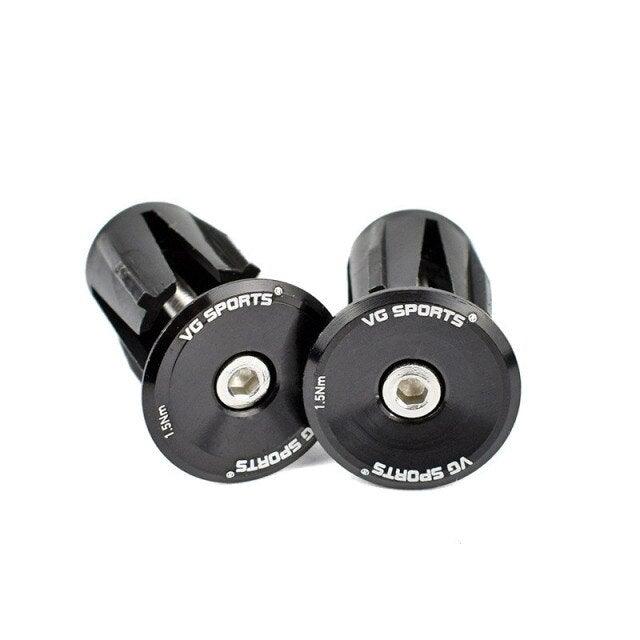 Mini Lightweight Lock Mountain Bicycle Grip Handlebar End Cap Handle Bar Grips End Plugs Mountain Bike Road Bicycle One Pair Bike Handlebar End Plugs Aluminum Alloy Expansion Handlebar Grips Cap Stevvex