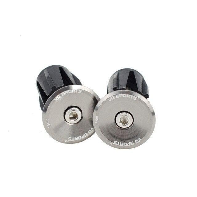 Mini Lightweight Lock Mountain Bicycle Grip Handlebar End Cap Handle Bar Grips End Plugs Mountain Bike Road Bicycle One Pair Bike Handlebar End Plugs Aluminum Alloy Expansion Handlebar Grips Cap Stevvex