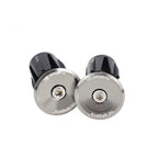 Mini Lightweight Lock Mountain Bicycle Grip Handlebar End Cap Handle Bar Grips End Plugs Mountain Bike Road Bicycle One Pair Bike Handlebar End Plugs Aluminum Alloy Expansion Handlebar Grips Cap Stevvex