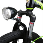 Retro Bicycle Retro Headlight Waterproof Perspective Strong Body Warning Safety Headlight Classical Cool Silver/Black Cycling Bicycle Headlight Retro Front Vintage Bike Light Night Riding Safety Head Lamp Stevvex