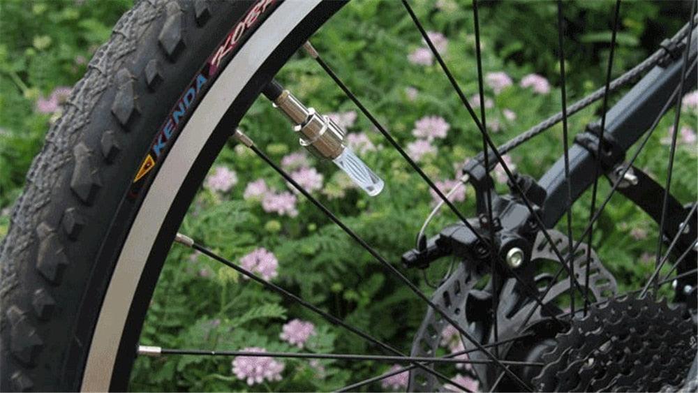 LED Neon Bike Wheel Tire Light Valve Dust Cap Spoke Light For Bicycle Cycling Warning Light Bicycle Flash Cap Light Bike Tire Wheel Valve Cap For Front And Rear Wheel Bicycle Motorcycle Tire Colorful Design Stevvex