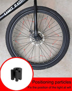 Waterproof LED Bike Wheel Light  Bicycle Spoke Light Bicycle Tire Light Strips Cycling Safety Warning Lamp Bike Wheel Lights  Safety Warning Tire Strip Light For Night Riding Glow Light Fun Safety Light Bike Accessories For Kids Stevvex