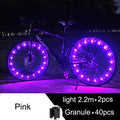 Waterproof LED Bike Wheel Light  Bicycle Spoke Light Bicycle Tire Light Strips Cycling Safety Warning Lamp Bike Wheel Lights  Safety Warning Tire Strip Light For Night Riding Glow Light Fun Safety Light Bike Accessories For Kids Stevvex