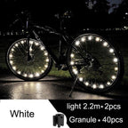 Waterproof LED Bike Wheel Light  Bicycle Spoke Light Bicycle Tire Light Strips Cycling Safety Warning Lamp Bike Wheel Lights  Safety Warning Tire Strip Light For Night Riding Glow Light Fun Safety Light Bike Accessories For Kids Stevvex