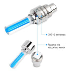 2PCS Ultralight Bike Valve Cap Light Road Bike LED Light Tire Valve Caps Wheel Spokes Light Bike Flash Tyre Wheel Cap Lights Bike Valve Neon Lights Colorful Night LED Tire Lights Stevvex