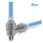 2PCS Ultralight Bike Valve Cap Light Road Bike LED Light Tire Valve Caps Wheel Spokes Light Bike Flash Tyre Wheel Cap Lights Bike Valve Neon Lights Colorful Night LED Tire Lights Stevvex