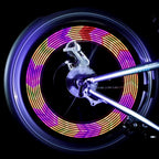1PC Bike Spoke Light Mini LED Bicycle Wheel Decorative Tire Valve Caps Lamp Cycling Warning Lights LED Bicycle Wheel Lights Neon Flashing Lamp Glow In The Dark Cool Safe Accessories Stevvex