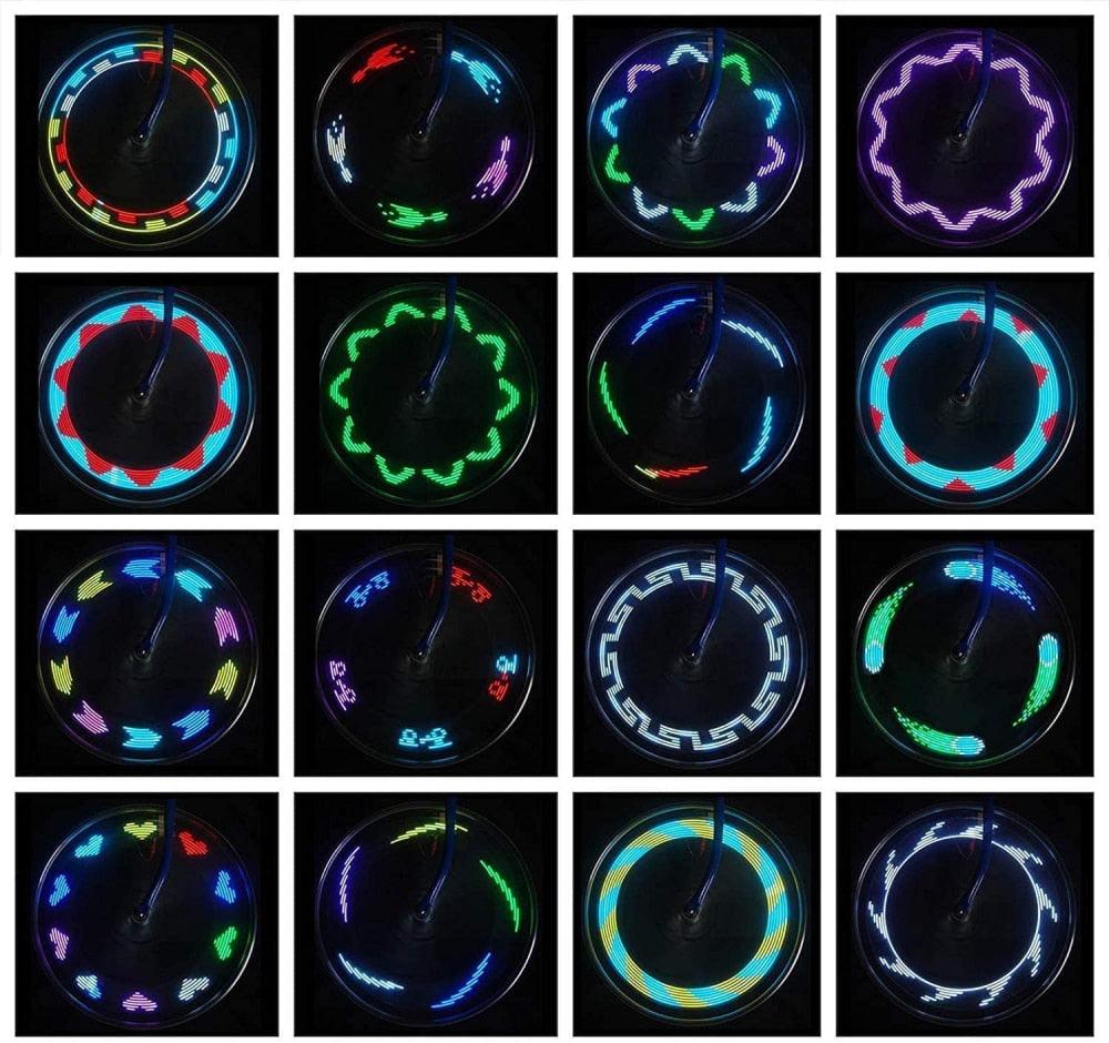 1PC Bike Spoke Light Mini LED Bicycle Wheel Decorative Tire Valve Caps Lamp Cycling Warning Lights LED Bicycle Wheel Lights Neon Flashing Lamp Glow In The Dark Cool Safe Accessories Stevvex