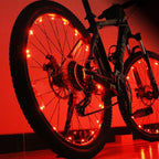 20 LED Bike Cycling Rim Lights Wheel Spoke Light String Strip Lamps Waterproof Bicycle Light Decoration Accessories Waterproof LED Bike Spoke Lights For Adult Bike Beautiful Night Bike Decoration Stevvex