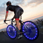 20 LED Bike Cycling Rim Lights Wheel Spoke Light String Strip Lamps Waterproof Bicycle Light Decoration Accessories Waterproof LED Bike Spoke Lights For Adult Bike Beautiful Night Bike Decoration Stevvex