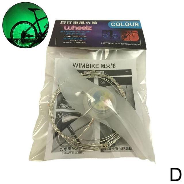 20 LED Bike Cycling Rim Lights Wheel Spoke Light String Strip Lamps Waterproof Bicycle Light Decoration Accessories Waterproof LED Bike Spoke Lights For Adult Bike Beautiful Night Bike Decoration Stevvex