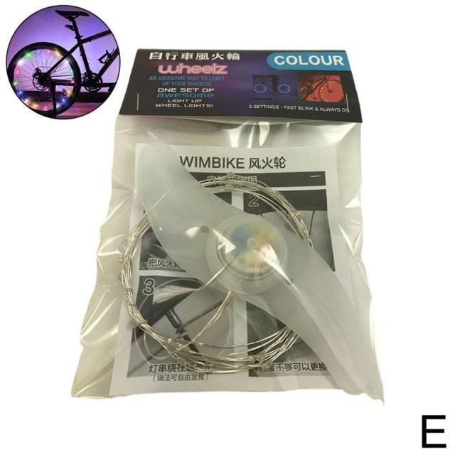 20 LED Bike Cycling Rim Lights Wheel Spoke Light String Strip Lamps Waterproof Bicycle Light Decoration Accessories Waterproof LED Bike Spoke Lights For Adult Bike Beautiful Night Bike Decoration Stevvex