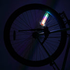 Bicycle Motorcycle Tire Wheel Lights LED Flash Spoke Light Lamp Outdoor Cycling Lights For 24 Inches Wheel LED Outdoor Bicycle Tire Safety Light Bike Spoke Decorations Glow Light In Dark Bike Accessories Stevvex