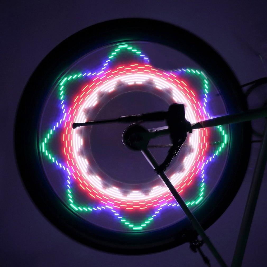 Bicycle Motorcycle Tire Wheel Lights LED Flash Spoke Light Lamp Outdoor Cycling Lights For 24 Inches Wheel LED Outdoor Bicycle Tire Safety Light Bike Spoke Decorations Glow Light In Dark Bike Accessories Stevvex