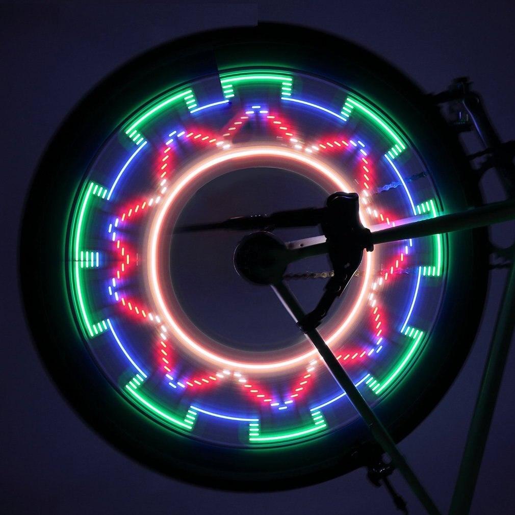 Bicycle Motorcycle Tire Wheel Lights LED Flash Spoke Light Lamp Outdoor Cycling Lights For 24 Inches Wheel LED Outdoor Bicycle Tire Safety Light Bike Spoke Decorations Glow Light In Dark Bike Accessories Stevvex