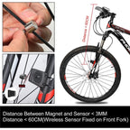 LED Waterproof Bicycle Computer Wireless 5 Language Cycling Bike Odometer Stopwatch Speedometer With Solar Energy Bicycle Odometer Wireless Waterproof Cycling Computer LCD Backlight Display