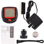Mountain Sport Bike Speedometer Bike Mini Cycle Computer Speedometer 15 Function Code Meter Bicycle Computer Waterproof Bike Odometer With LCD Display Simple Speedometer Accurate Speed Tracking Stevvex
