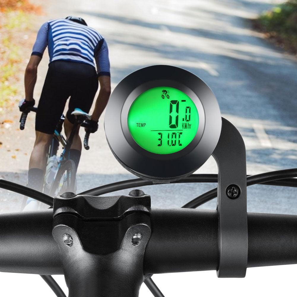 Modern Bike Wireless Bicycle Computer Speedometer Waterproof Cycling Luminous Sport Computer Odometer Auto Sleep Multi-Functions With Round LCD Backlight Display Calories And Fat Burn Counter For Outdoor Fitness Stevvex