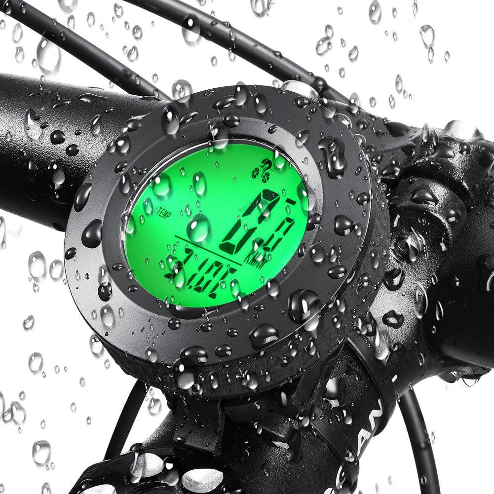 Modern Bike Wireless Bicycle Computer Speedometer Waterproof Cycling Luminous Sport Computer Odometer Auto Sleep Multi-Functions With Round LCD Backlight Display Calories And Fat Burn Counter For Outdoor Fitness Stevvex