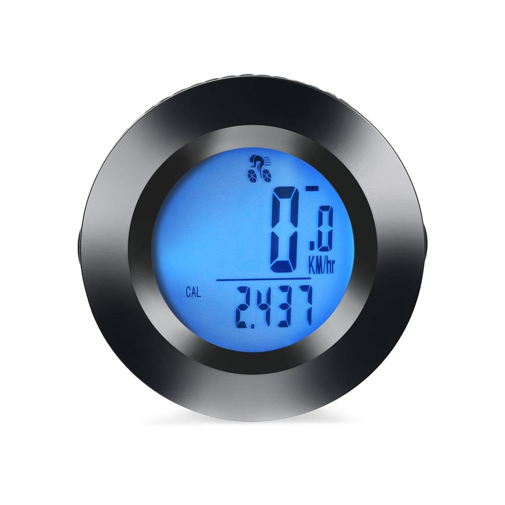 Modern Bike Wireless Bicycle Computer Speedometer Waterproof Cycling Luminous Sport Computer Odometer Auto Sleep Multi-Functions With Round LCD Backlight Display Calories And Fat Burn Counter For Outdoor Fitness Stevvex