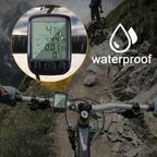 LCD Digital Bicycle Computer Waterproof Cycle Bike Stopwatch Wire Odometer Speedometer Automatic Wake-Up Cycling Computer LCD Backlight  Displays Cycling Accessories Accurate Speed Tracking Stevvex